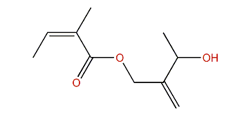 3-Hydroxy-2-methylidenebutyl (Z)-2-methyl-2-butenoate